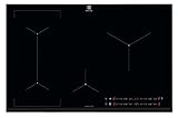 Electrolux LIL83443 Placa de inducción Bridge 80 cm, tecnología Hob2Hood® y función puente