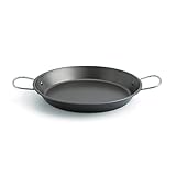 Quid Senia - Paellera En Acero De 32 Cm, 5 Raciones, Apta Para Horno e Inducción