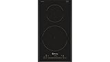 Balay 3EB930LQ - Placa modular de inducción, 2 Zonas, 30 cm, 175 Wh/kg , Negro, Control Deslizante con 17 niveles de cocción, Programación de tiempo de cocción