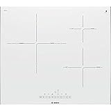 Bosch Serie 6 PID672FC1E - Placa de inducción, 60 cm, 17 niveles de potencia, 3 zonas de cocción, Control táctil, Zona 32 cm,Ser. Línea, PerfectFry, Blanco