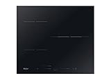 Haier Series 4, HAIDSJ63MC, Placa induccion inteligente, 3 fuegos, Wi-Fi, Control Multislider, Zona 29cm, 7100W, Negra, 52x59cm