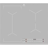 Electrolux EIV63440BS-949596835 Placa de inducción eléctrica con 4 Campos de calefacción EIV63440BS, Vidrio, Plata