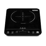 Placa Inducción Portátil - Placa de induccion de Vitrocerámicas, Cocina Inducción Portátil - Placa Eléctrica de Cocción Individual 2000W