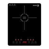 FAGOR - Placa de inducción portátil LEXIE. 2000W de potencia y diseño ultraslim. Pantalla tácil y 6 funciones. 9 niveles de calentamiento.