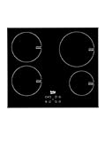 Beko HII 64400AT Placa de Inducción de 60 cm de ancho, 4 zonas de inducción, Control táctil TouchControl, Función Booster