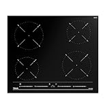 Teka IBC 64010 MSS - Placa Inducción Multislider 60 cm, con 4 Zonas de Cocción, Función Power Plus, Máxima Potencia, Placa Inducción Cuatro Fuegos, Color Negro