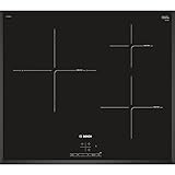 Bosch Serie | 4 PIJ651BB2E - Placa Inducción, Con Función Sprint, 60 cm, Zona 28 cm, Ser. Línea, Biselada, Negro