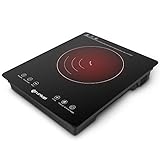 Grunkel - PIN-2000 - Placa de inducción portátil con Controles táctiles y 8 Niveles de Potencia. Autoapagado de Seguridad y Bloqueo Infantil - 2000 W - Negro