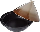 Cuisy CMKC2404 Rustierda C/Tajina inducción, acero inoxidable, marrón, 30.20 x 30.20 x 23 cm