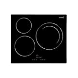 CATA IB 6303 BK (Integrado, con Placa de inducción, Negro, 1200 W, Alrededor, 16 cm), 2300 W, Vidrio, Acero Inoxidable