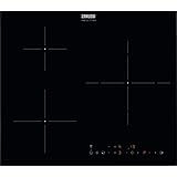 Zanussi ZITX633K Placa inducción, 3 zonas, Temporizador, Calentamiento automático, Avisador de minutos, Bloqueo seguridad, Avisador acústico, Control táctil, Sin Marco, Negro, 60 cm