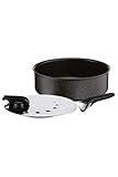 Tefal l6719212 St Ingenio 5 Authentic Non-Stick sartén para inducción y Tapa Aluminio Negro 24 cm