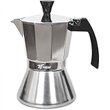 Cafetera de inducción 6, 9 y 12 tazas cafeteras clásicas italianas, aptas para todo tipo de cocinas.THULOS TH-CI (12 Tazas)