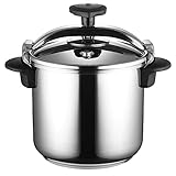 Olla a presión MAGEFESA STAR RECTA rápida, fácil uso, acero inoxidable 18/10, apta para inducción. Fondo termodifusor, 3 sistemas de seguridad (12L)