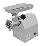 KUKOO Picadora de Carne Eléctrica Comercial Máquina para Hacer Carne, de Acero Inoxidable, Máquina de Carne con Embutidor 850W