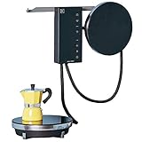 Fabita Ordine – Placa de cocción eléctrica de inducción Ordina en vitrocerámica, cocina eléctrica 2 fuegos portátil, color negro
