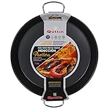 Quttin - Paellera Antiadherente Para Todo Tipo de Cocinas. Paella Apta Inducción, Gas, Vitroceramica. Paellera 8 Raciones de 40 cm de Diametro con Recubrimiento para mayor Durabilidad y Resistencia.