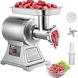 VEVOR Máquina Picadora de Carne Profesional de Acero Inoxidable Trituradora de Alimento Picadora de Carne Eléctrica Embutidora de Salchichas para gastronomía (AL-22)